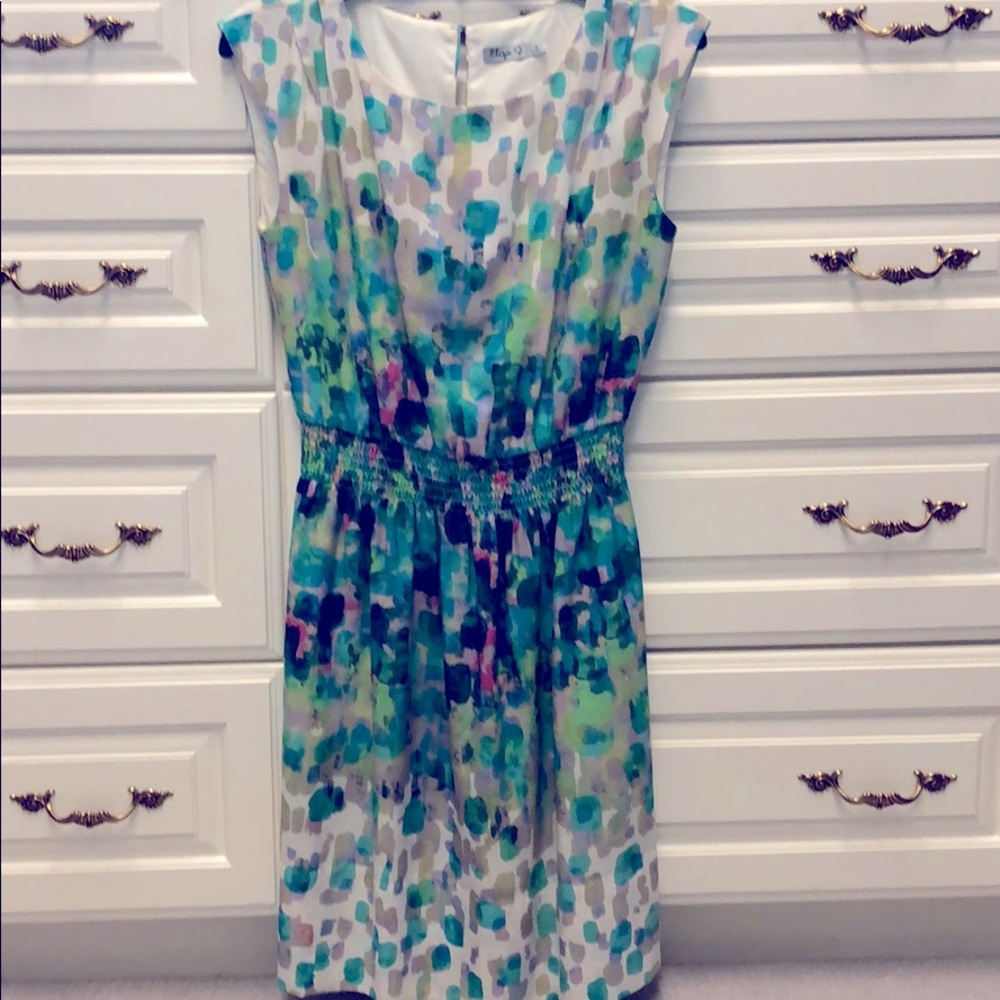 Eliza J Lavender Green Dress